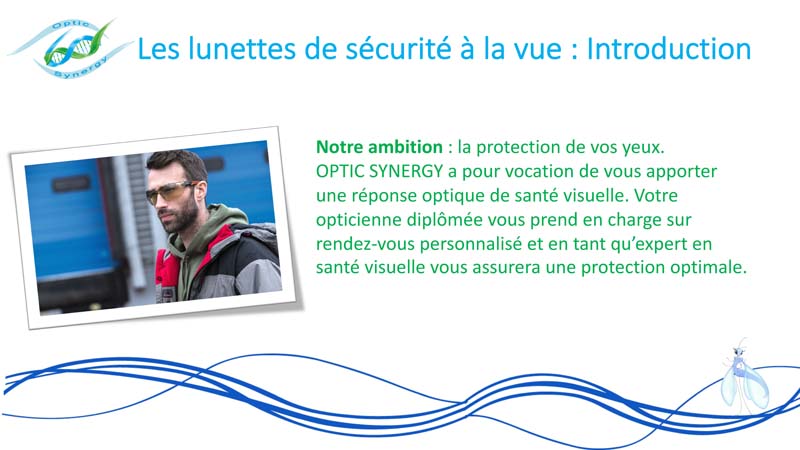 Lunettes de sécurité à la vue - Opticien Toulon & La Crau - Optic Synergy