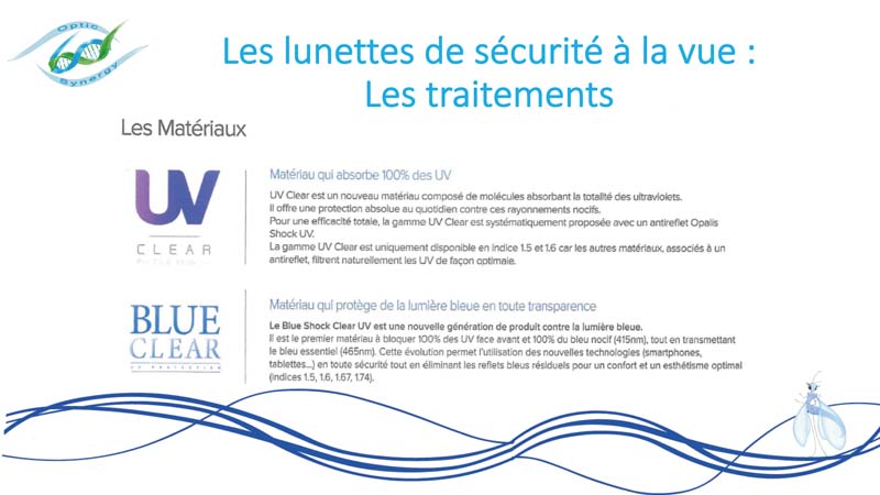 Lunettes de sécurité à la vue - traitement - Opticien Toulon & La Crau - Optic Synergy